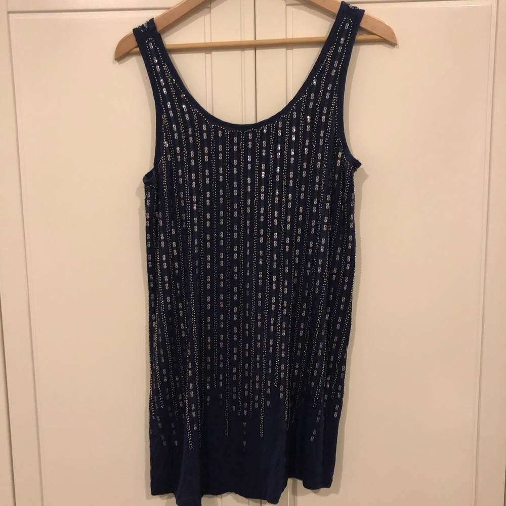 Sparkly Flapper Inspires Scoop Neck Tunic